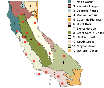 California Nature Conservancy Preserves